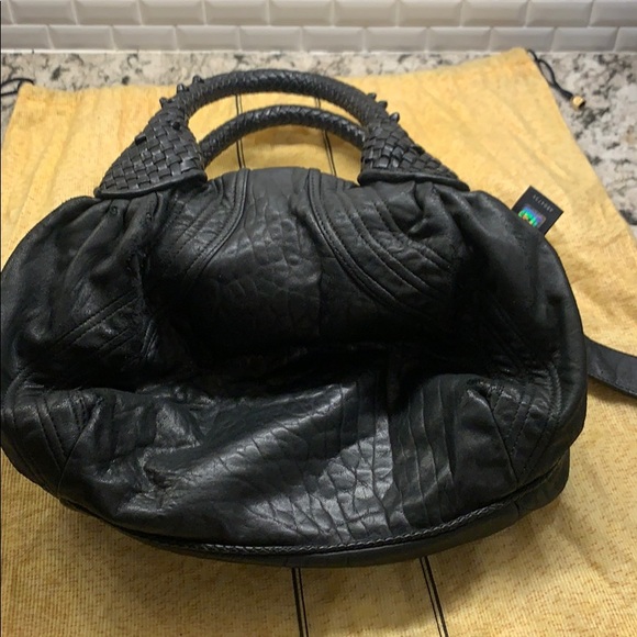 $1595 Fendi Baby Spy BLACK Nappa Leather Bag AUTH - Picture 6 of 13